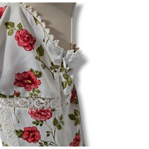 LA Hearts Women’s White Floral Corset Mini Dress | Spaghetti Straps | Size Small - Picture 5 of 10